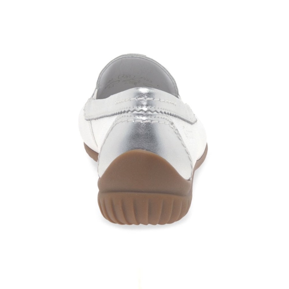 Gabour | Exclusif Mocassins California Sporty Blanc/argent Pour Femmes